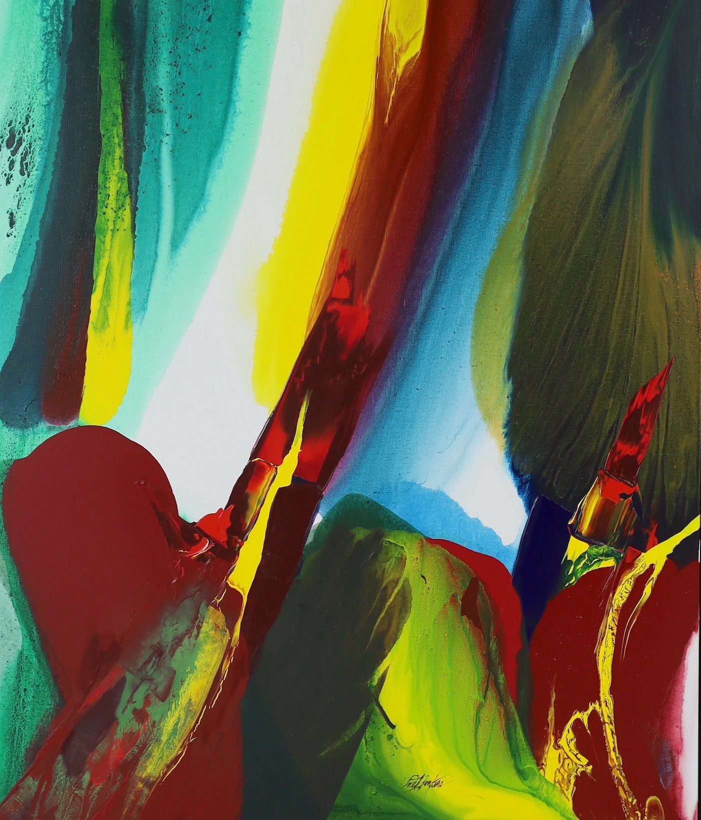 Paul Jenkins (American, 1923-2012), 'Phenomena Solar Way Journey', acrylic on canvas, 163 x 135cm